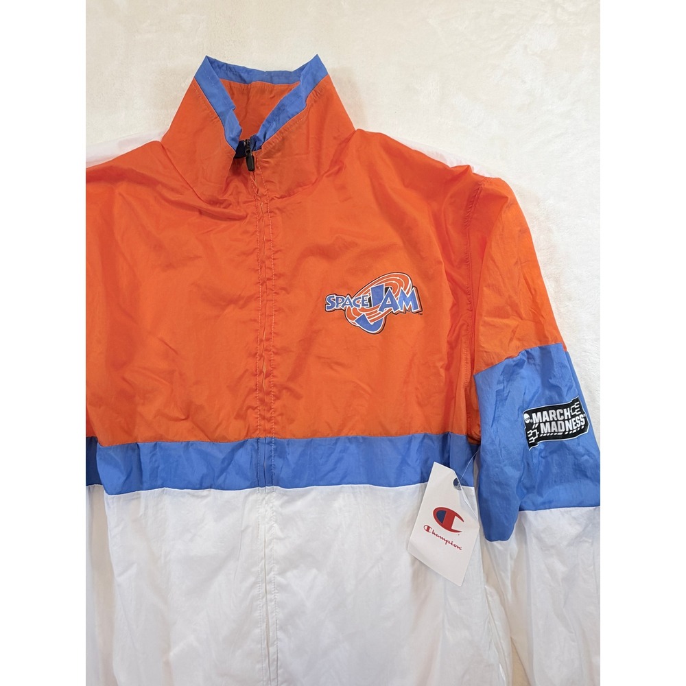 Champion 30th Anniversary Space Jam March Madness Windbreaker Jacket Mens S NWT